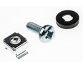 Screw with Nut and Washer, Machine, Pozidriv, M6, 16mm, Pack of 10 pieces
